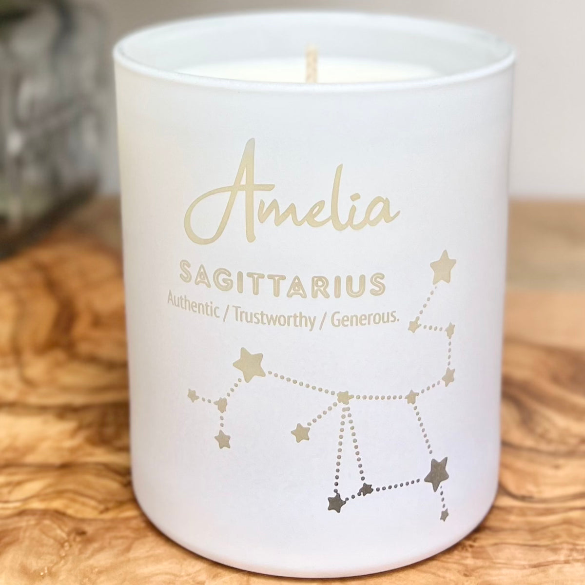 Personalised Zodiac Constellation Candle Atelier 38