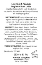 Load image into Gallery viewer, Lime Basil & Mandarin Hand Lotion