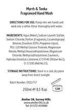 Load image into Gallery viewer, Myrrh & Tonka Hand Wash