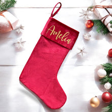 Load image into Gallery viewer, Red Velvet Stocking