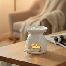 Load image into Gallery viewer, Snowflake & Star Wax Melt Burner