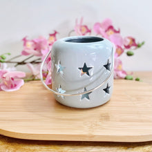 Load image into Gallery viewer, Grey Ceramic Star Lantern