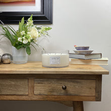 Load image into Gallery viewer, Atelier 38. Extra Large, Multi-wick, Clear Glass Candle. Tuscan Summer. Luxury Soy Wax Candle.