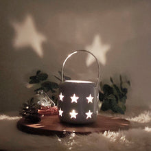 Load image into Gallery viewer, Grey Ceramic Star Lantern