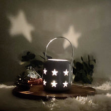 Load image into Gallery viewer, Grey Ceramic Star Lantern