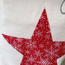 Load image into Gallery viewer, Personalised Star Linen Christmas Sack