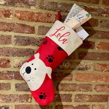 Load image into Gallery viewer, Cute Dog Christmas Stocking