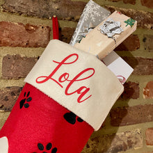 Load image into Gallery viewer, Cute Dog Christmas Stocking