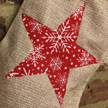 Load image into Gallery viewer, Hessian Star Stocking