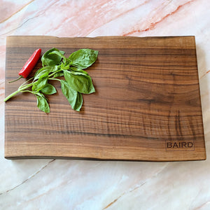 Personalised Live Edge Wood Serving Board