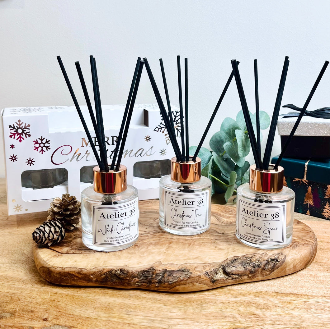 Christmas Trio Mini Reed Diffuser set