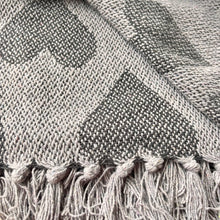 Load image into Gallery viewer, Heart Throw - Grey
