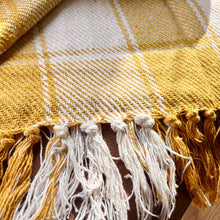 Load image into Gallery viewer, Tartan Check Throw - Ochre
