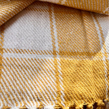 Load image into Gallery viewer, Tartan Check Throw - Ochre
