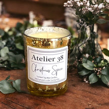 Load image into Gallery viewer, Gold Christmas Votive gift box
