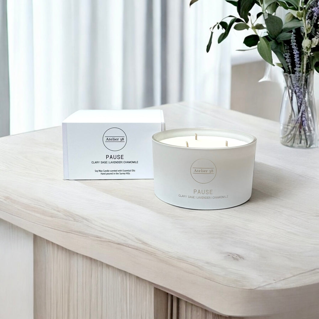 'Pause' Essential Oil Candle - Large
