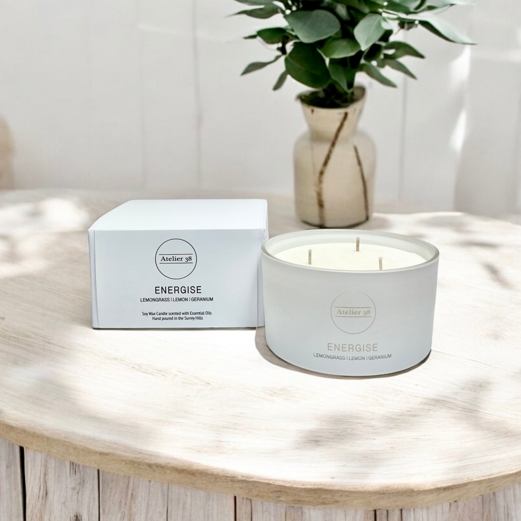 'Energise' Essential Oil Candle - Large