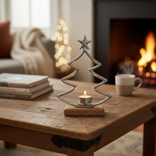 Load image into Gallery viewer, Metal Christmas Tree tea light Decoration
