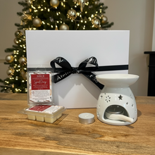 Load image into Gallery viewer, Christmas Star &amp; Snowflake Wax Melt Burner Gift Box
