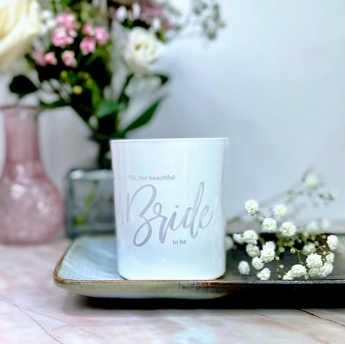 Personalised Bride to be White