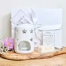 Load image into Gallery viewer, White Star Wax Melt Burner Gift Box
