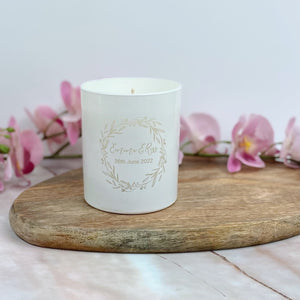 Personalised Wedding Candle