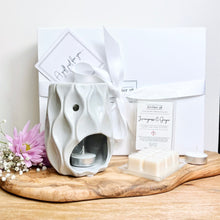 Load image into Gallery viewer, Grey Wave Wax Melt Burner Gift Box
