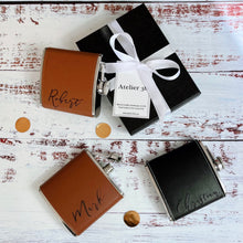 Load image into Gallery viewer, Personalised Leather Hip Flask
