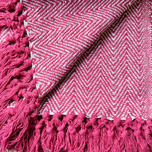 Load image into Gallery viewer, Herringbone Throw - Red
