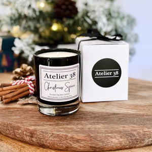 Christmas Votive Candles - Black