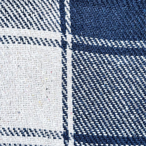 Tartan Check Throw - Blue