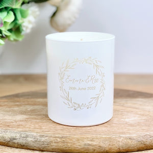 Personalised Wedding Candle