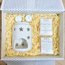 Load image into Gallery viewer, White Star Wax Melt Burner Gift Box
