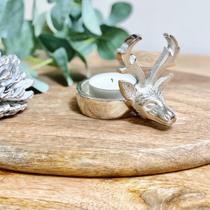 Small Reindeer Votive Candle Holder
