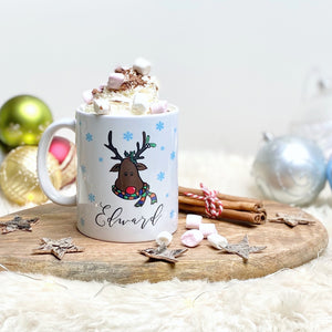 Snowy Reindeer Mug