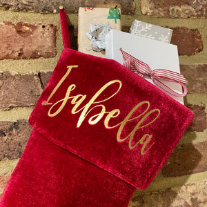 Red Velvet Stocking