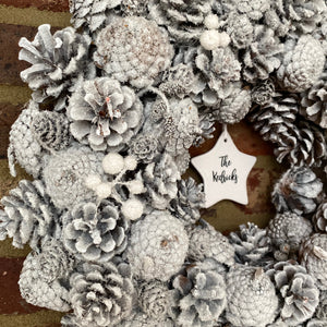 Personalised Snowy Wreath