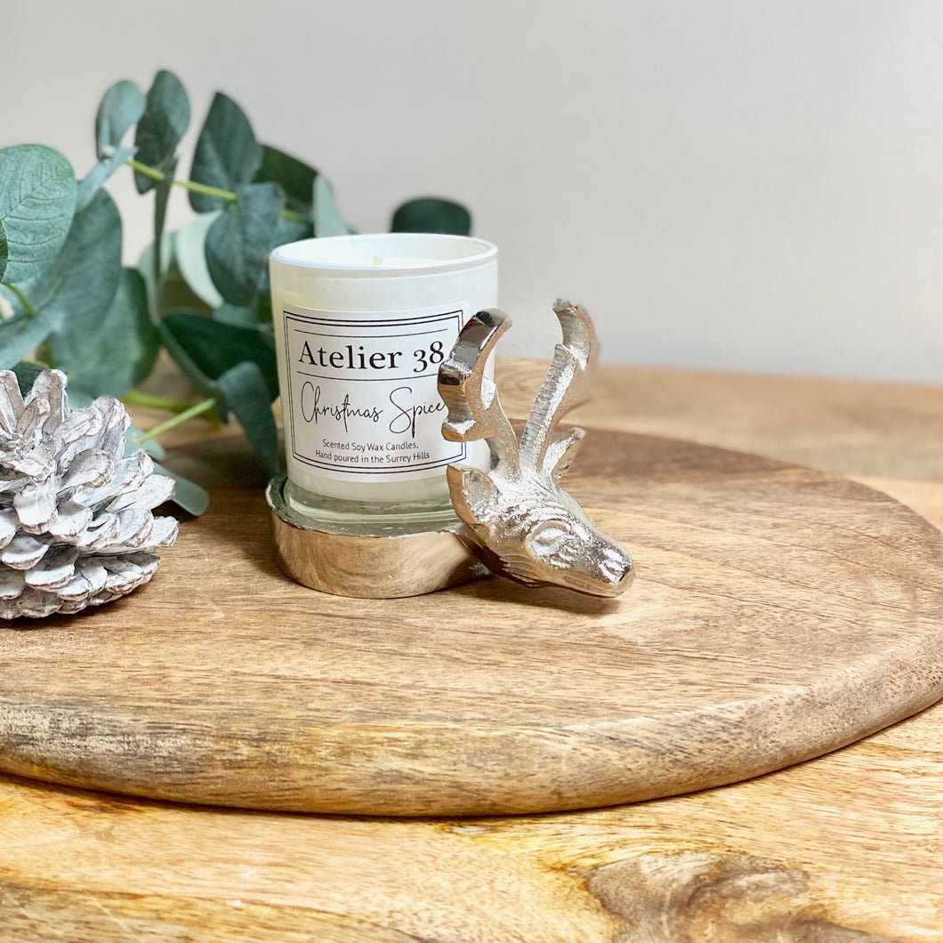 Small Reindeer Votive Candle Holder