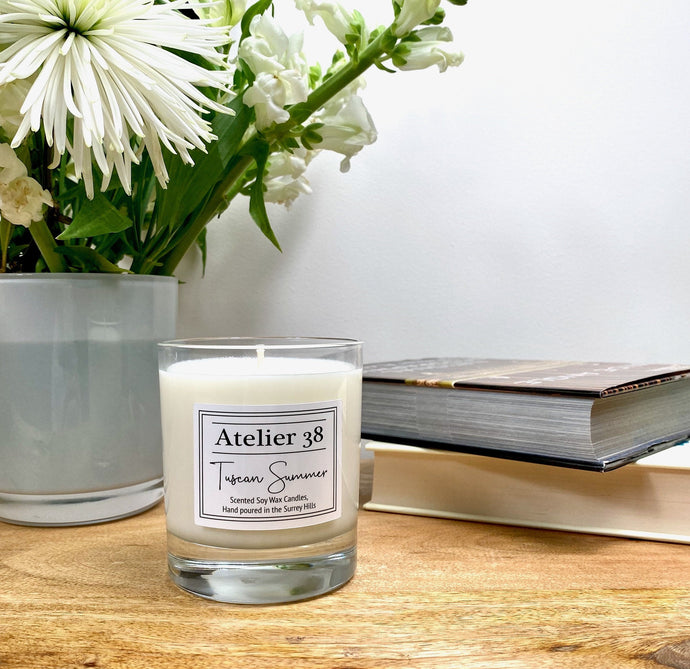 Atelier 38, Tuscan Summer, Classic Luxury Soy Candle, All Natural