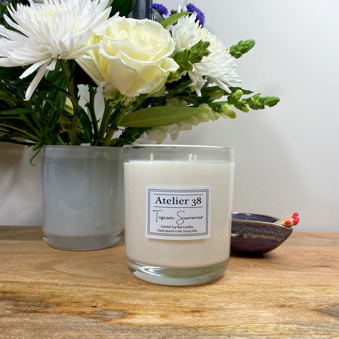 Atelier 38, Tuscan Summer, Extra Large Soy Candle, Multiwick Candle