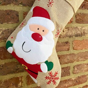 Hessian Santa Stocking