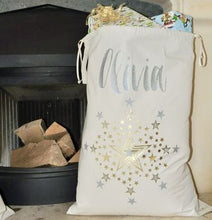 Load image into Gallery viewer, Personalised XL Contemporary Christmas sack
