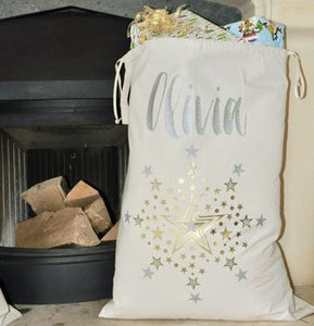 Personalised XL Contemporary Christmas sack