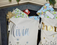 Load image into Gallery viewer, Personalised XL Contemporary Christmas sack
