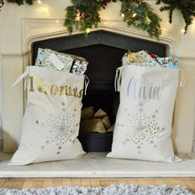 Load image into Gallery viewer, Personalised XL Contemporary Christmas sack

